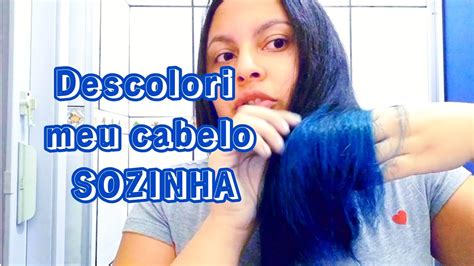 Pintei Meu Cabelo De Azul Em Casa Tinta Arara Azul Youtube