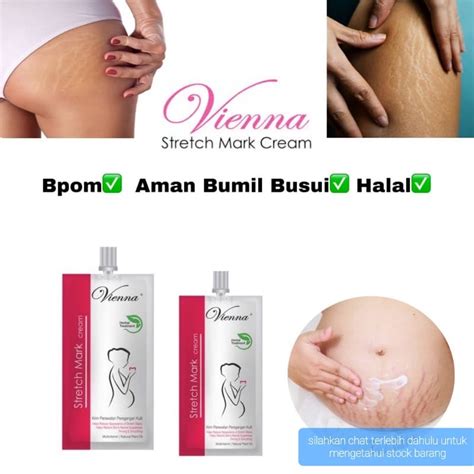 Jual Vienna Strechmark Cream Sachet Ml Perawatan Strechmark Tubuh