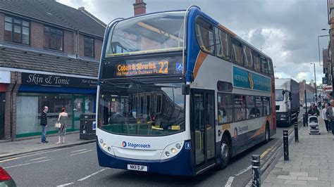 THRASH Stagecoach North East Enviro E400 19442 Route 22 Lemington To