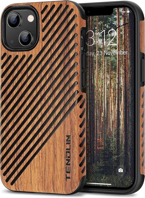 Amazon Tendlin Compatible With Iphone Case Wood Grain With