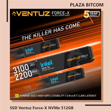 Jual SSD Ventuz Force X NVMe 512GB BITCOM PLAZA Shopee Indonesia