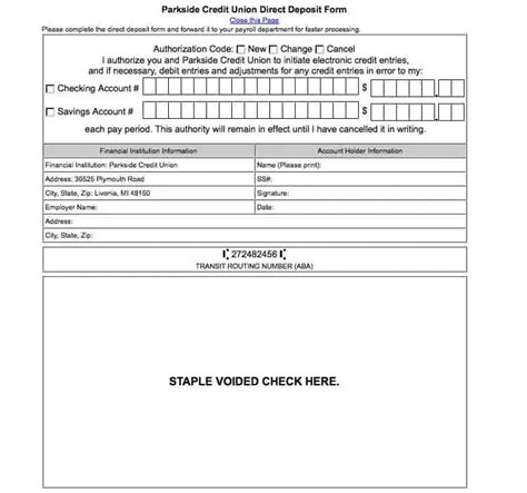 5 Direct Deposit Form Templates Word Excel Formats