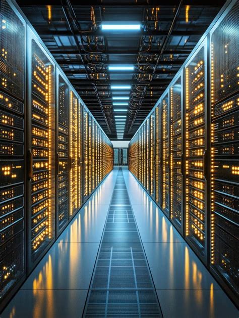high tech server farm stock photo image  machines