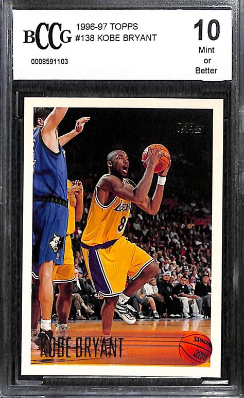 Lot Detail Lot Of 3 BCCG 10 1996 97 Graded Kobe Bryant Rookie Cards