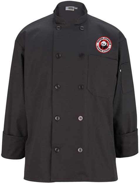 Edwards Long Sleeve Chef Coat With Custom Embroidery Thread Logic