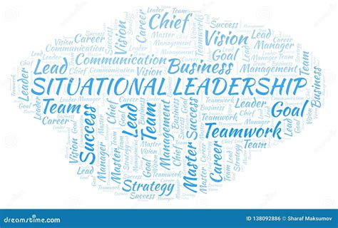 Situational Leadership Word Cloud Stock Illustration Illustration Of