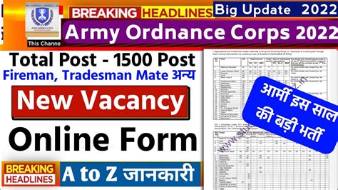 Army Ordnance Corps AOC Recruitment 2022 Notification AOC Bharti 2022