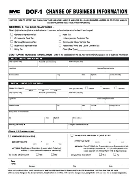 2021 Form NY DOF-1 Fill Online, Printable, Fillable, Blank - pdfFiller