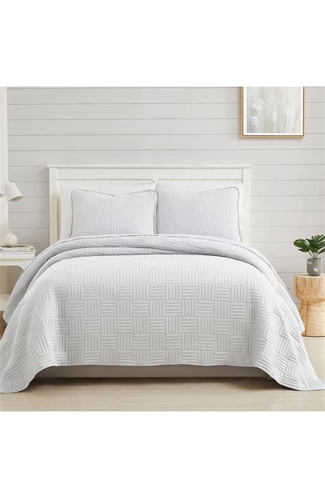 Southshore Fine Linens Grid Oversized Quilt Set Nordstromrack