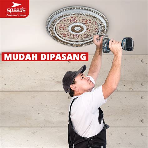 Speeds Hiasan Lampu Ornamen Plafon Artistik Motif Ceiling Ornament