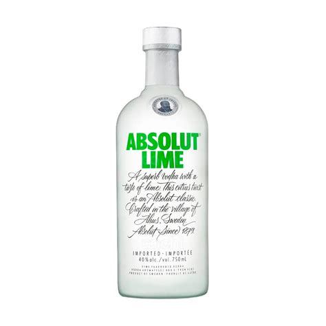 Vodka Absolut Lime Botella Ml Licores Licorerias Pe