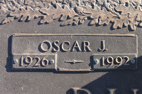 Oscar Joseph Burleson 1926 1992 Find A Grave Memorial