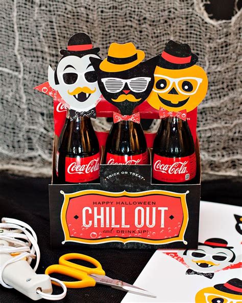 Hostess Gift: Hipster Halloween Coke Bottles // Hostess with the Mostess®