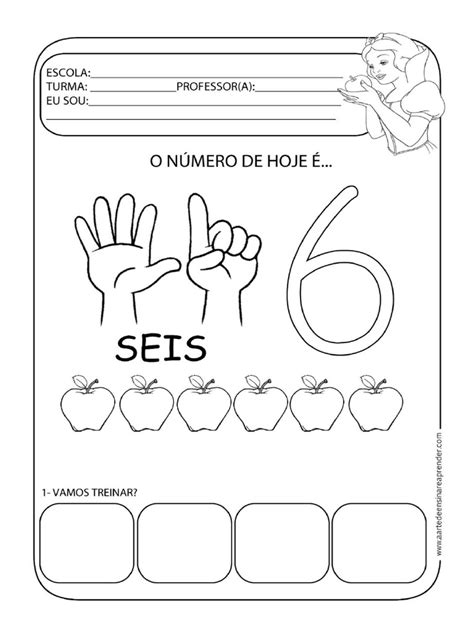 Atividade Numero 6 Ed Infantil - 30 Atividades Com o Número 6 para Imprimir - Educação Infantil e ...