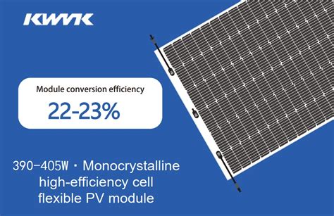 Monocrystalline High Efficiency Cell Flexible Pv Module W