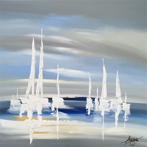 Peinture Voile Au Vent Par Fonteyne David Carr D Artistes