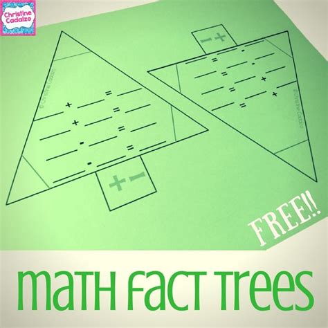 Free Math Fact Trees Math Facts Free Math Math Fact Fluency