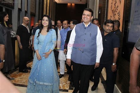 Cm Devendra Fadnavis And His Wife Amruta Fadnavis At The Et Edge