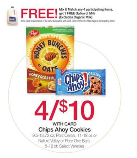 Free Milk Promo Full Inclusions List Post Nabisco Nature Valley And