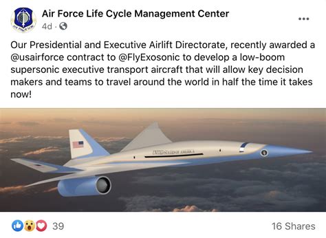 Air Force One could become a ‘supersonic aircraft that flies the ...