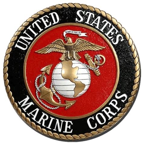 Marine Corps (USMC) Seal wooden plaques & podium logos