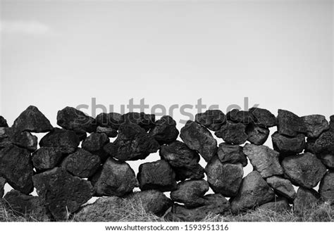 Traditional Jeju Island Stone Wall Stock Photo 1593951316 | Shutterstock