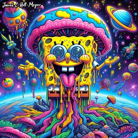 Pin By Ashley Jeffers On Mush In Spongebob Painting Trippy