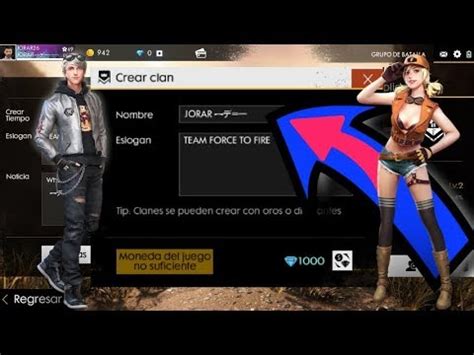 Como Crear Un Clan En Free Fire Youtube