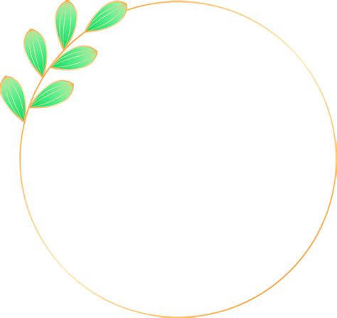 Leaf Wreath Frame 36443971 Png