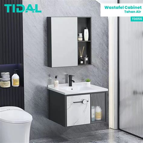 Jual Set Wastafel Cabinet Modern Minimalis Kamar Mandi Tidal TD056