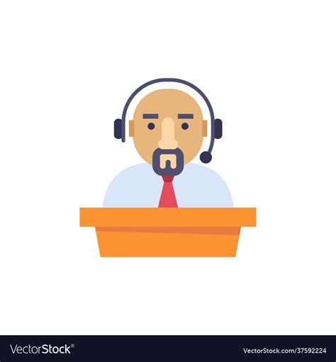 Help desk icon in logotype Royalty Free Vector Image