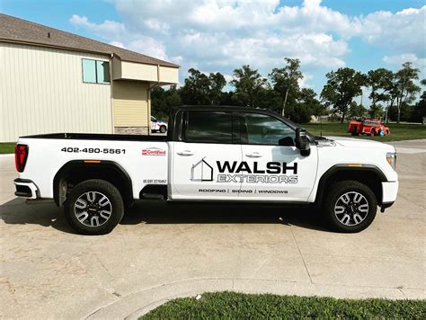 Partial Vehicle Wrap For Walsh Exteriors Elevation Graphics Signs