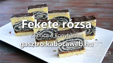 Fekete rózsa recept videó Kabóca a konyhában YouTube