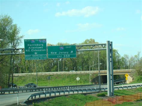 East Coast Roads Interstate Pennsylvania Turnpike Ramp Views