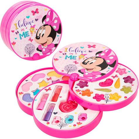 Color Baby Minnie Mouse 3 Tier Round Makeup Set Multicolor Kidinn