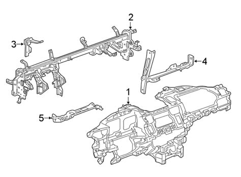 Cadillac CT6 Instrument Panel Crossmember Bracket 23392095 Island