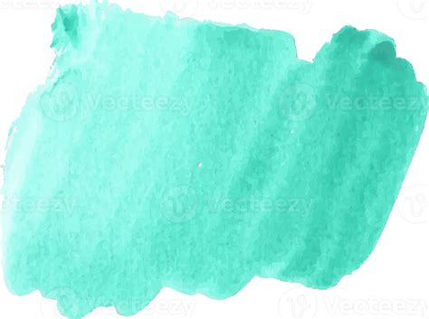 Green Mint Watercolor Brush Stroke 29729342 Png