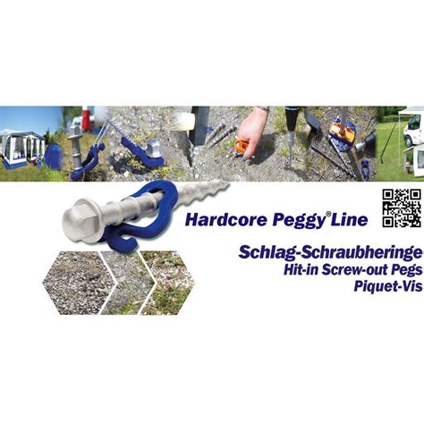 Peggy Peg Hardcore Alu Schlagschraubhering 4er Set Absicherung Markis