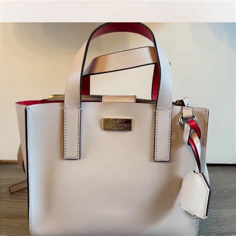 Kate Spade Bags Kate Spade Nelle Putnam Bag In Nude With Red