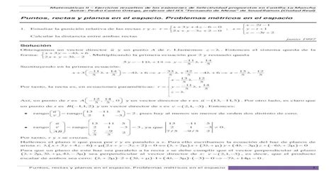 Matemáticas Ii Ejercicios Resueltos De Los Exámenes De Matemáticas Ii Ejercicios