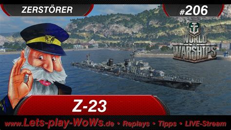 World Of Warships Replay 206 Z 23 3 Kills 88 K Deutsch YouTube