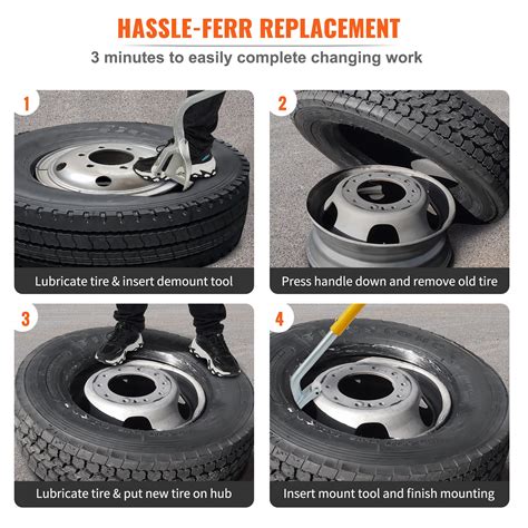 Snapklik.com : VEVOR Steel Tire Mount Demount Tool 22.5" To 24.5" Semi