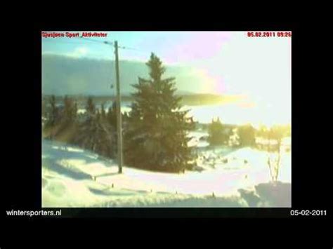 Sjusjøen webcam time lapse 2010 2011 YouTube