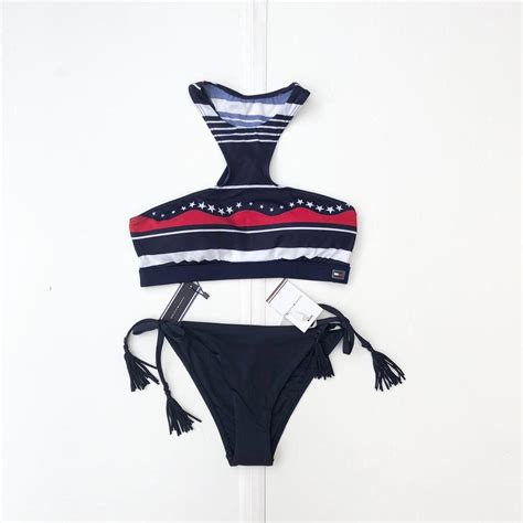 Tommy Hilfiger Bikini Set Size Small New Depop
