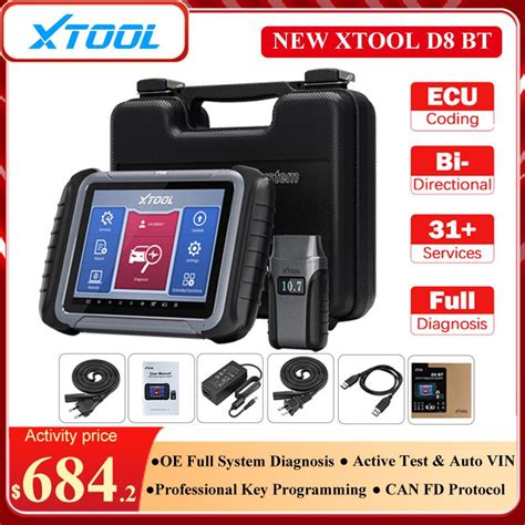 XTOOL D8 BT Connection OBDII Automotive Full System Diagnostic Tool ECU