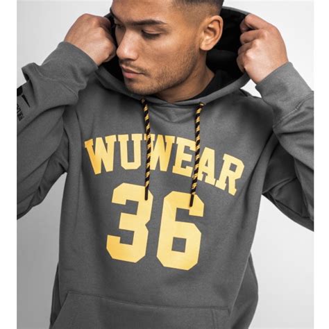 Wu Tang Clan – Wu 36 Block Hoodie Grey - Goonsgear.com