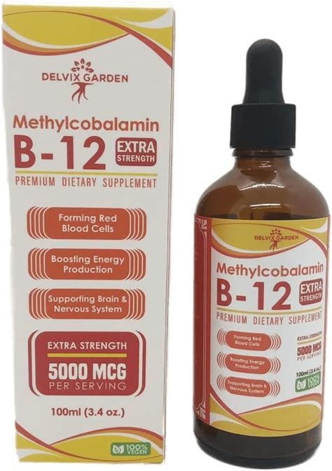 Vitamin B12 Drops For Women And Men Methylcobalamin B12 Liquid 100ml Extra