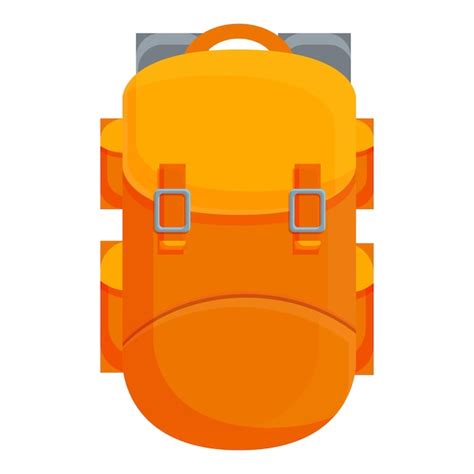 Symbol für großen camping rucksack cartoon des vektor symbols für