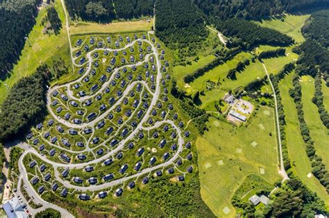 Luftaufnahme Winterberg Ferienhaus Anlage Des Ferienparks Landal