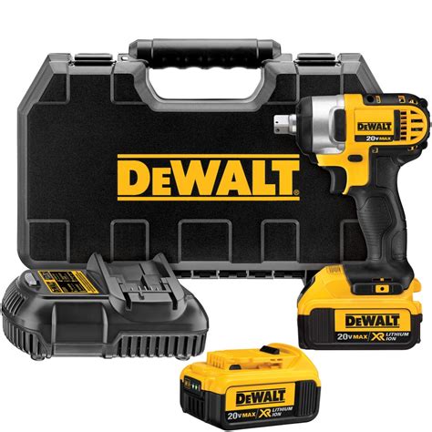 Shop DEWALT 20-Volt Max 1/2-in Square Drive Cordless Impact Wrench at ...